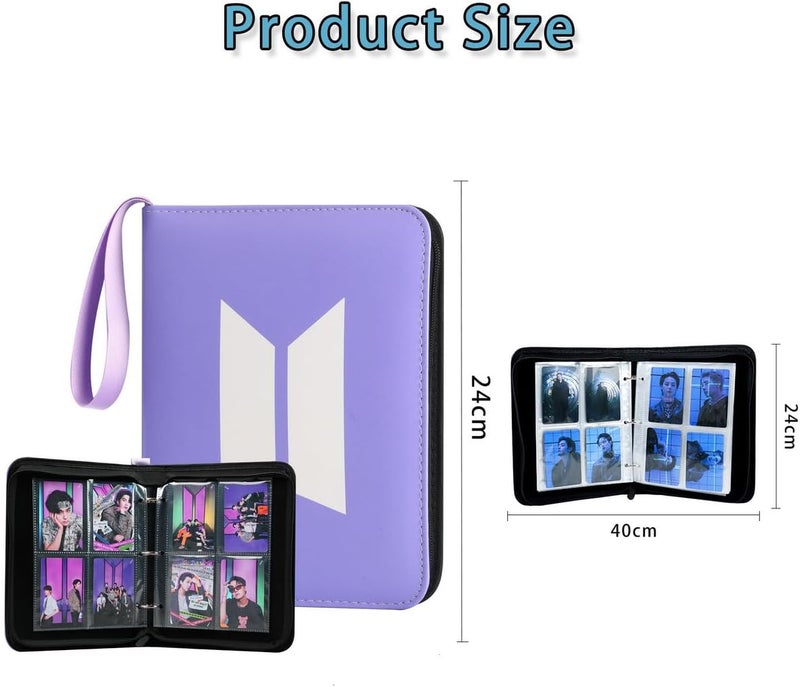 YANENG Photocards Binder 400 Pockets Album Photo Card Holder Collection Merch for Army Fans Gifts - Image 2